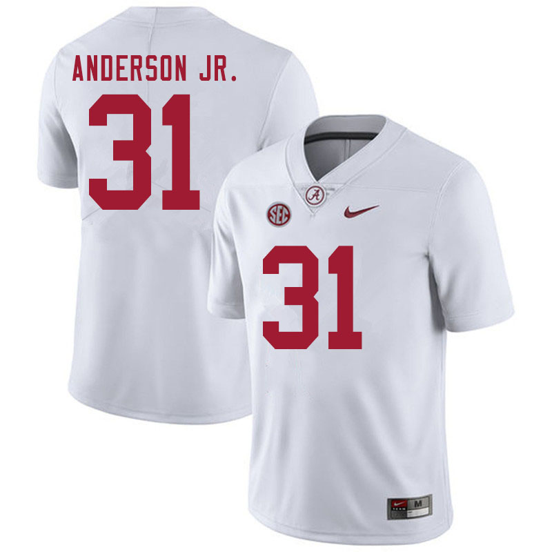 Alabama Crimson Tide Men's Will Anderson Jr. #31 White NCAA Nike Authentic Stitched 2020 College Football Jersey DV16O50NT